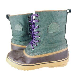 Sorel Green and Brown Winter Boots